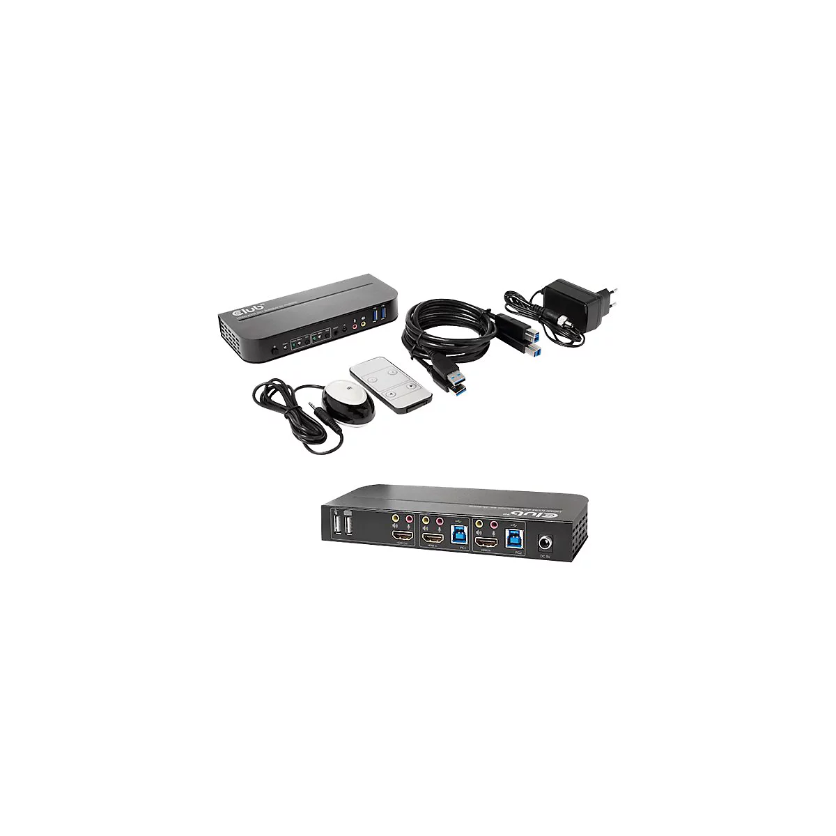 Club 3D CSV-1382 - KVM-/Audio-Switch - 2 Anschlüsse