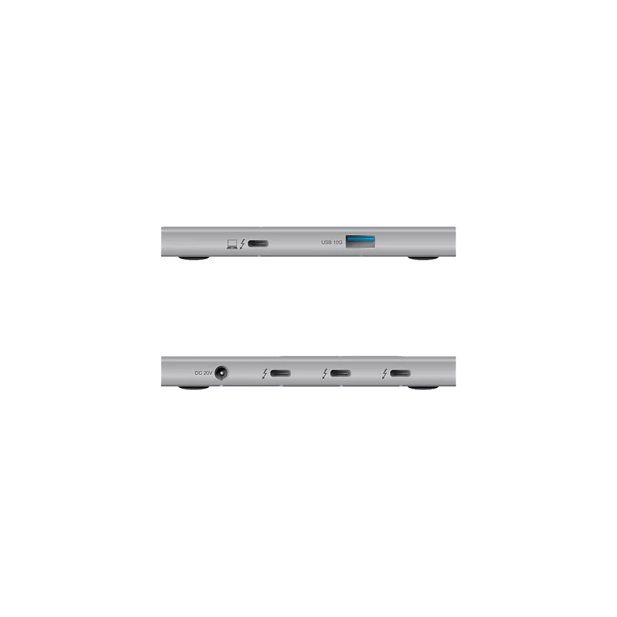 Club 3D Thunderbolt 4 Portable 5-in-1 Hub with Smart Power - Dockingstation - Thunderbolt 4