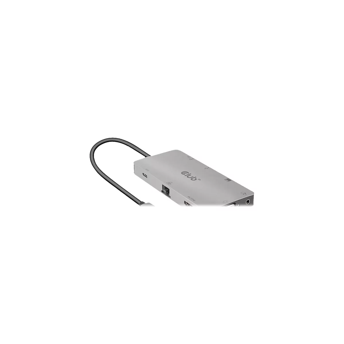 Club 3D USB Gen1 Type-C 9-in-1 hub - Dockingstation - USB-C - VGA, HDMI - 1GbE