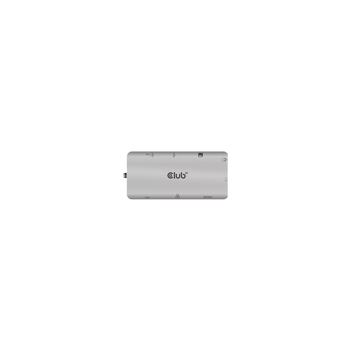 Club 3D USB Gen1 Type-C 9-in-1 hub - Dockingstation - USB-C - VGA, HDMI - 1GbE