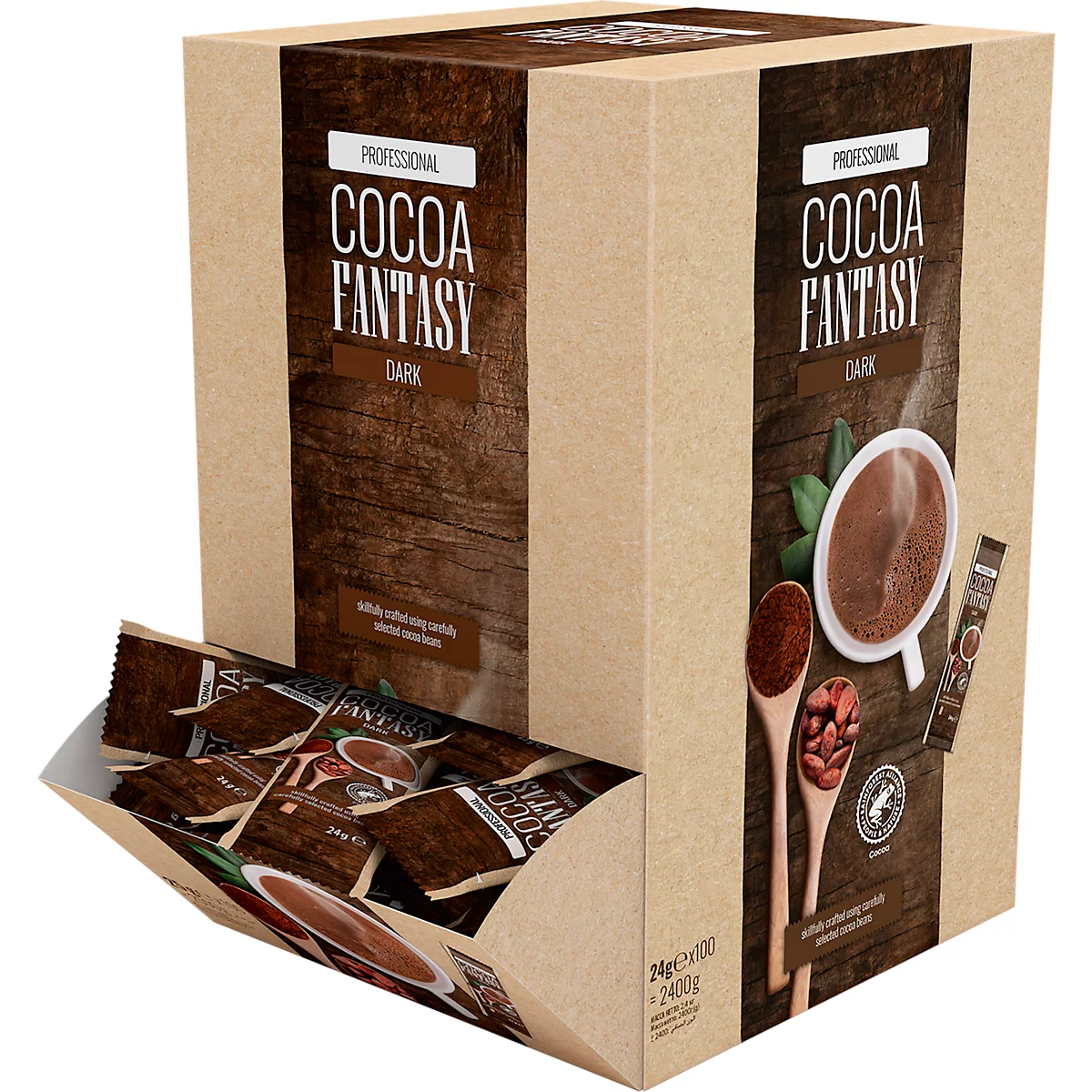 Cocoa Fantasy Goede Cacao Donkere Sticks, 24 g, 30% cacaogehalte, 100 stuks