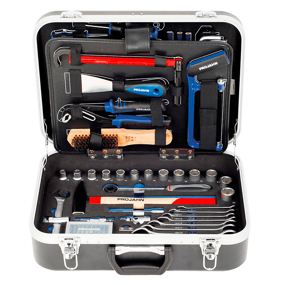 Coffre à outils sanitaires proficraft Projahn, 95 p., métrique, 6 pans 6,3 / 1/4' + 12,5 / 1/2',