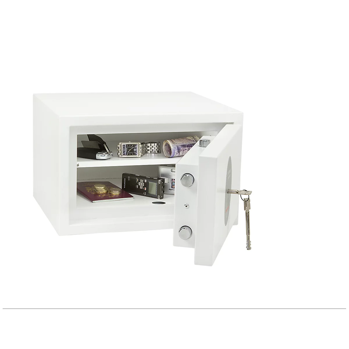 Coffre-fort de sécurité Fortress, série SS1181, H 220 x l. 350 x P 300 mm, serrure à double paneton