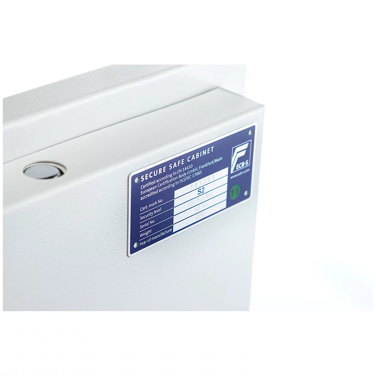 Coffre-fort de sécurité Fortress, série SS1182, H 350 x l. 450 x P 350 mm, serrure électronique