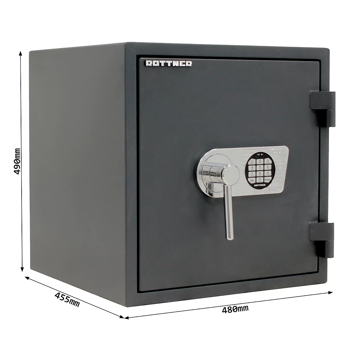 Coffre-fort ignifuge Rottner EN1 FireProfi 50 Premium serrure électronique anthracite