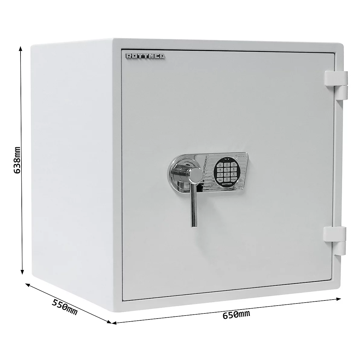 Coffre-fort ignifuge Rottner Opal Fire OPD-65 serrure électronique IT Premium