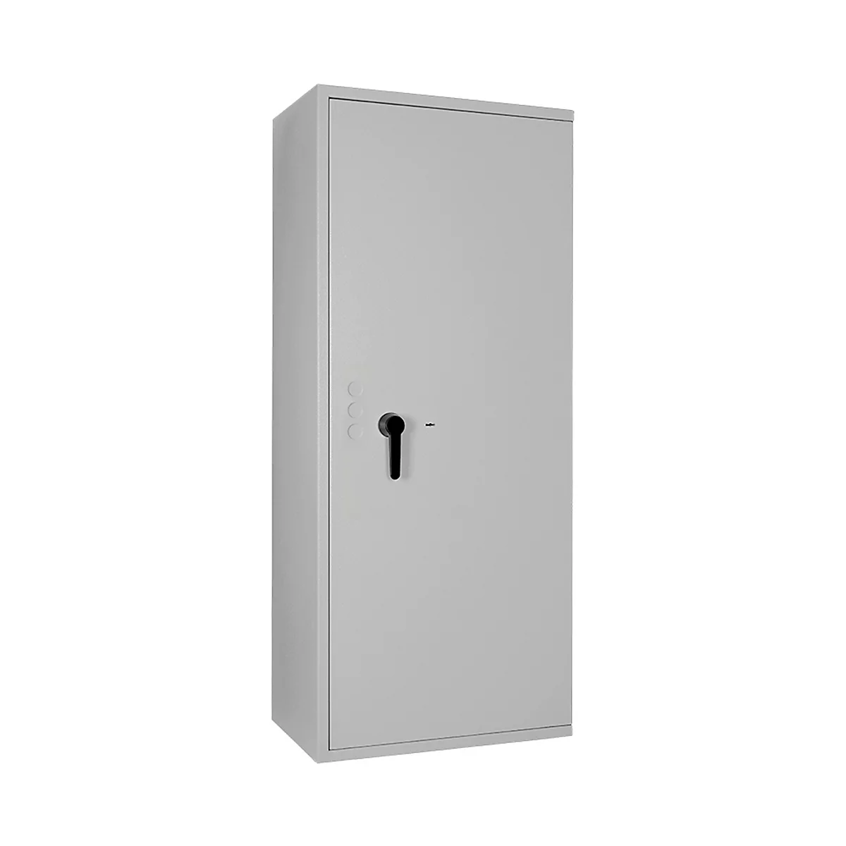 Coffre-fort Lyra 16, classe I selon EN 1143-1, 252 l, charnières à droite, serrure à double panneton, 4 tablettes, L 650 x P 420 x H 1550 mm, gris clair RAL 7035