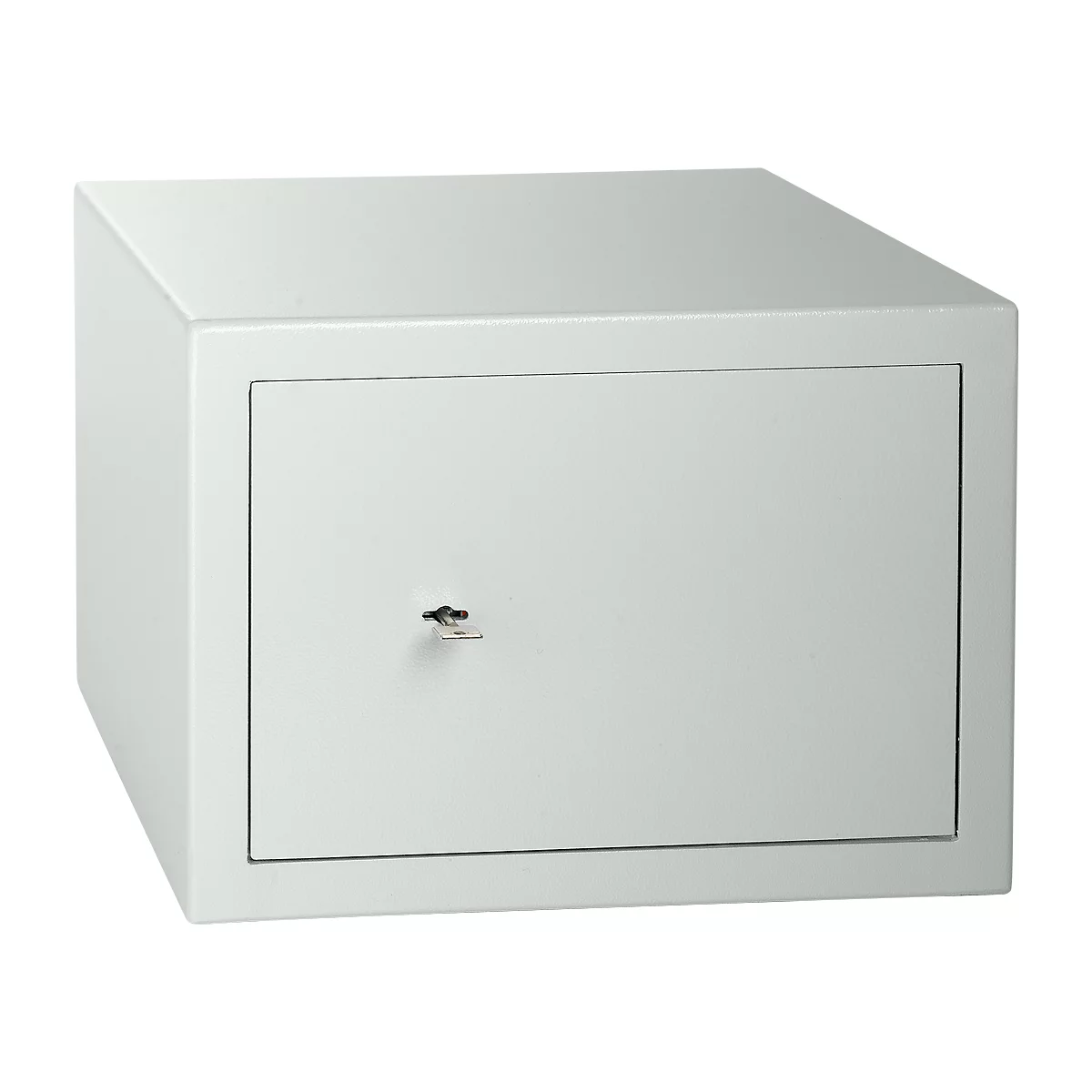 Coffre-fort pour meubles Format Atlanta, niveau de sécurité B, 23 l, charnières à droite, serrure à double panneton, 2 clés, L 420 x P 380 x H 300 mm, gris clair RAL 7035