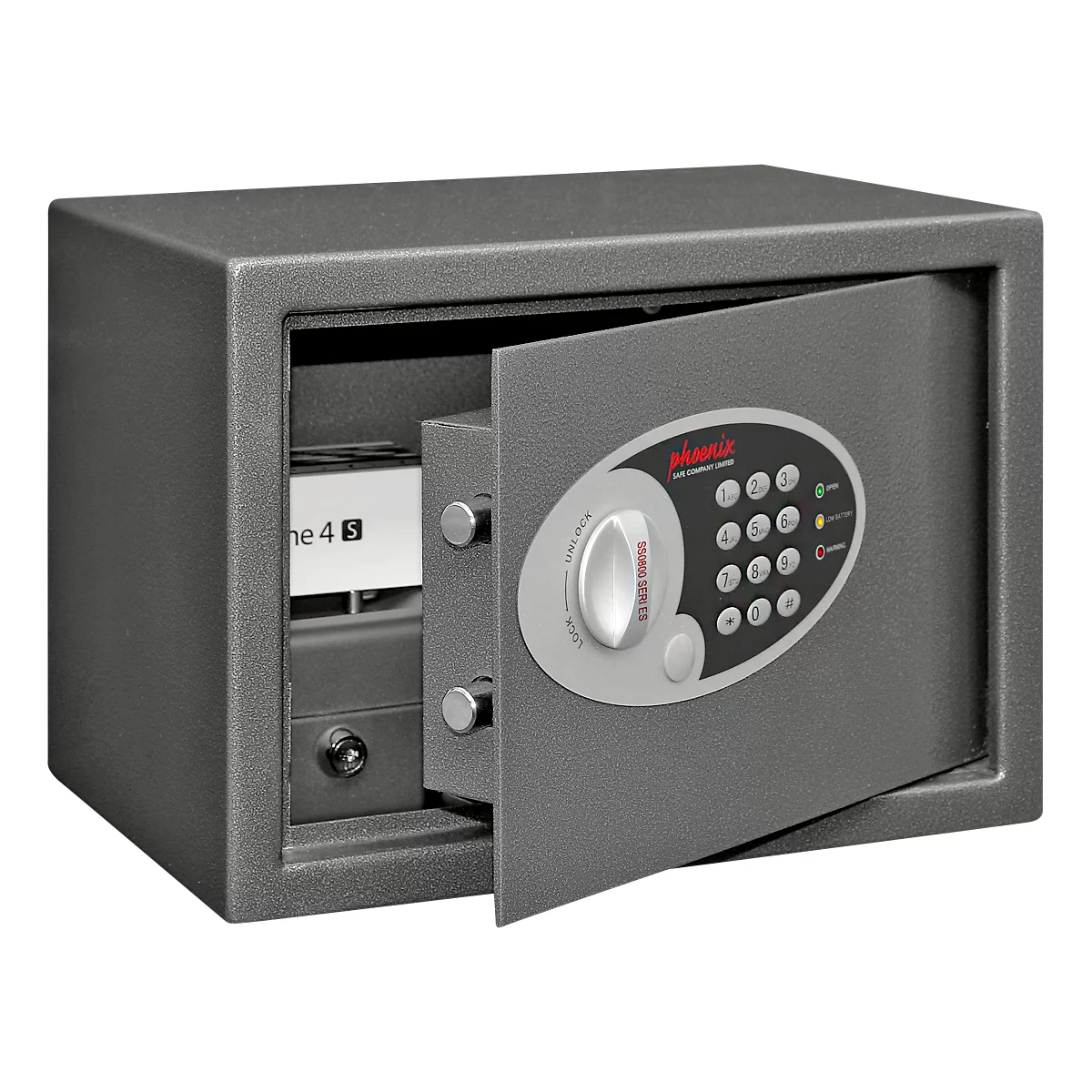 Coffre-fort Vela Home & Office, série SS0802E, l. 350 x P 250 x H 250 mm
