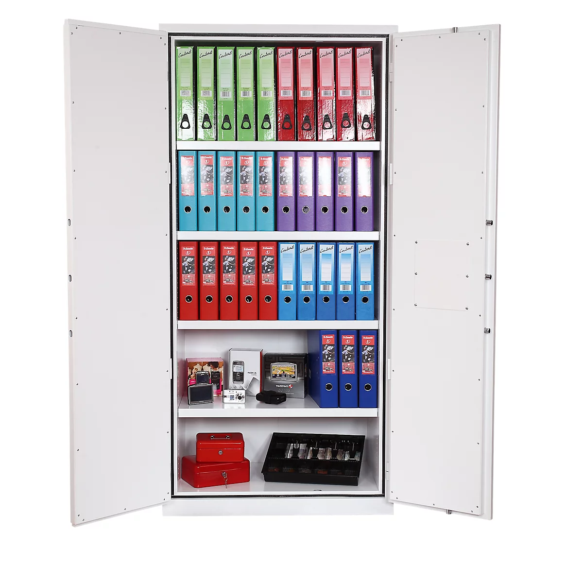 Coffre ignifuge FS 1513, l. 930 x P 520 x H 1950 mm, serrure à clé