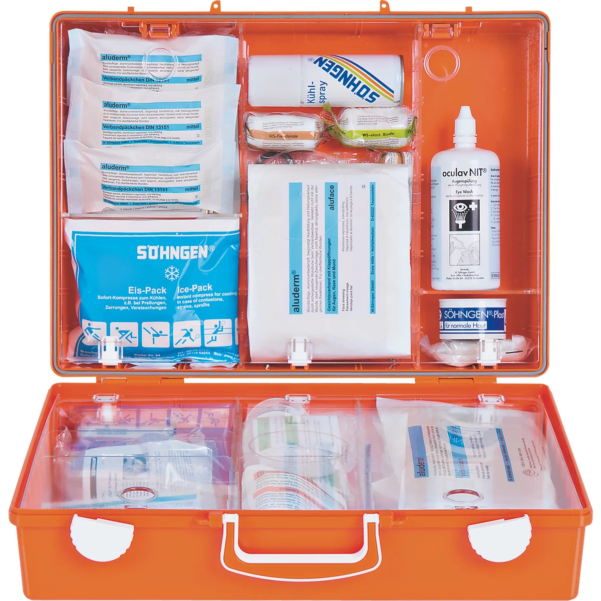 Coffret de premiers secours mobile, pour électrotechnique