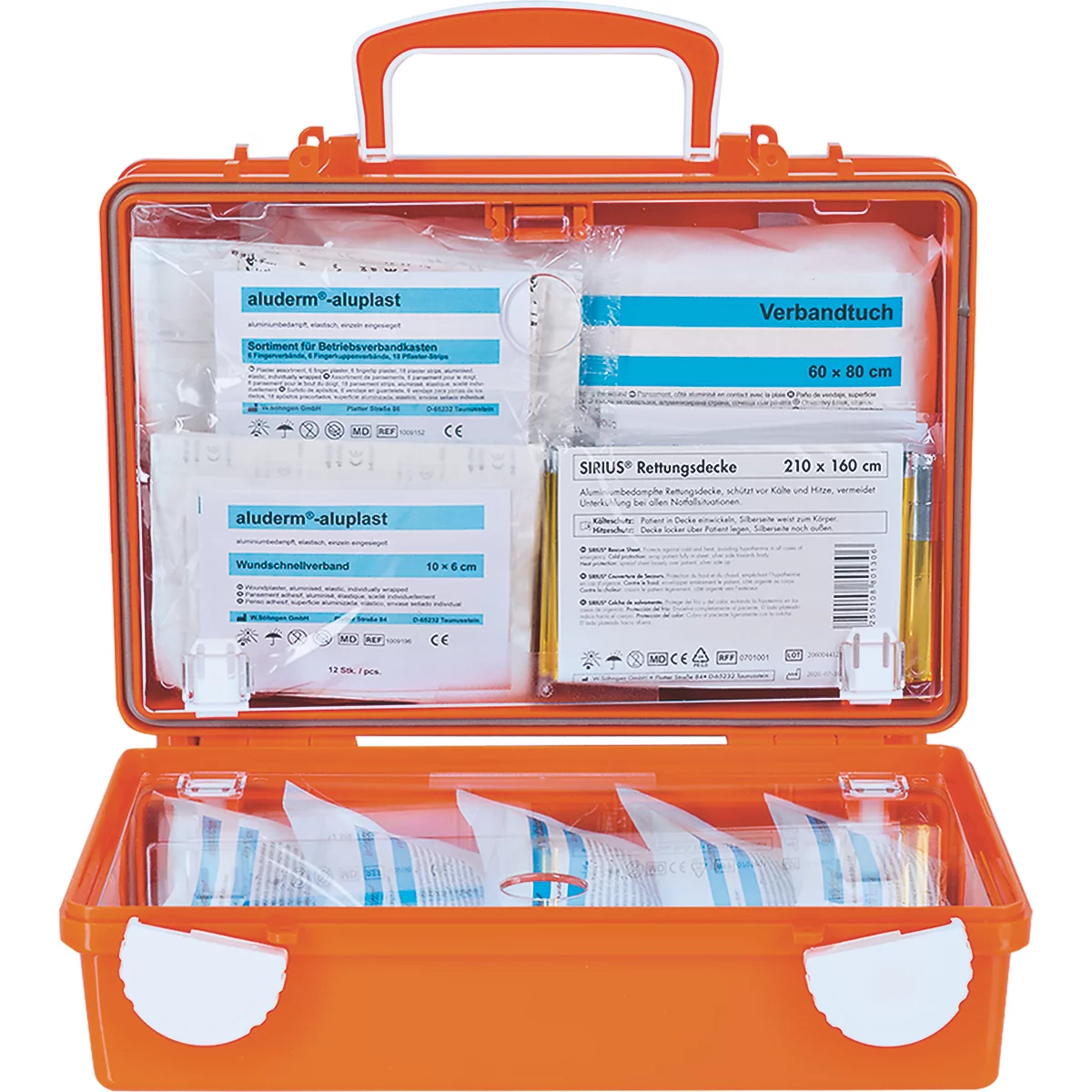 Coffret de premiers secours QUICK-CD Joker, format 13157, 3 niveaux, avec serrures rotatives, avec support mural