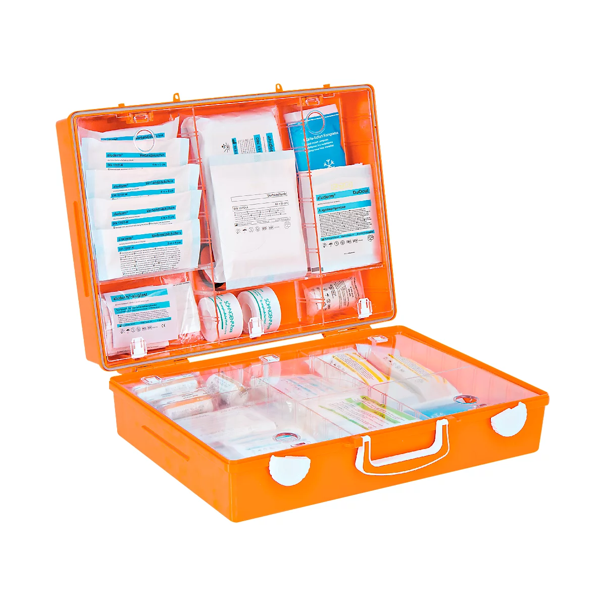 Coffret premiers secours MT-CD - selon les normes 13169/EN 1789 - prévu pour support mural
