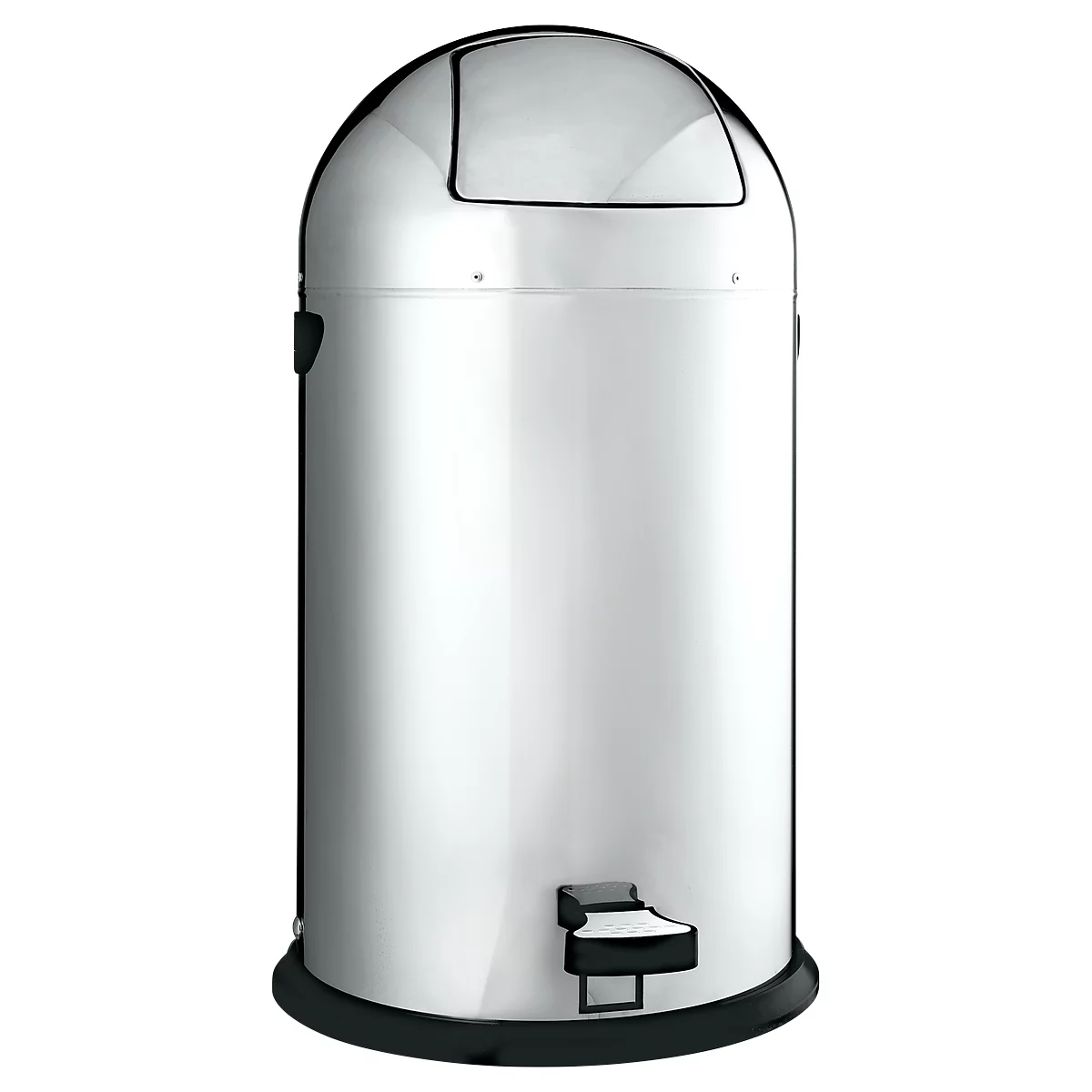 Colector de residuos con pedal, acero inoxidable, 40 l