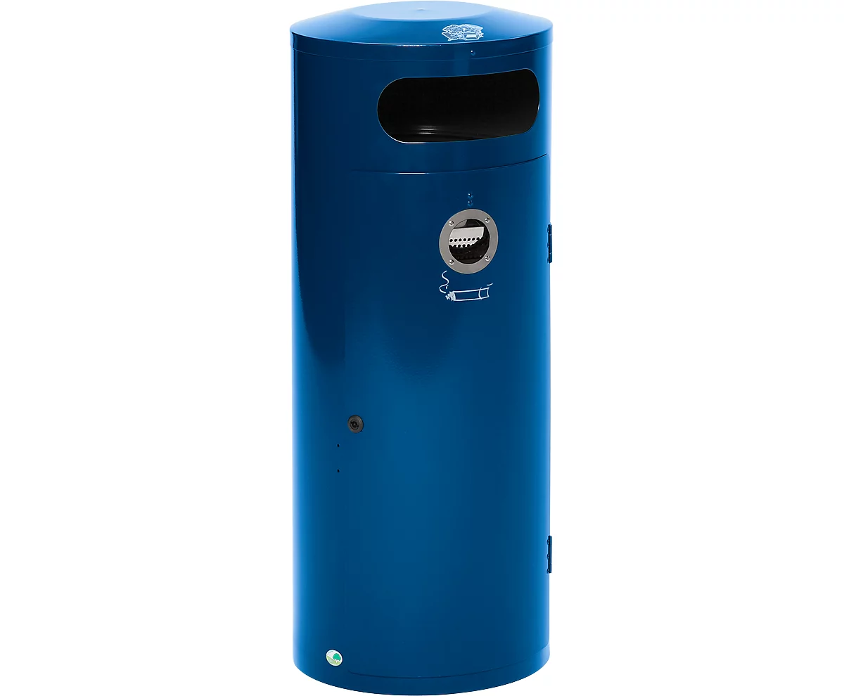Colector de residuos KS 70, con cenicero interior, azul genciana