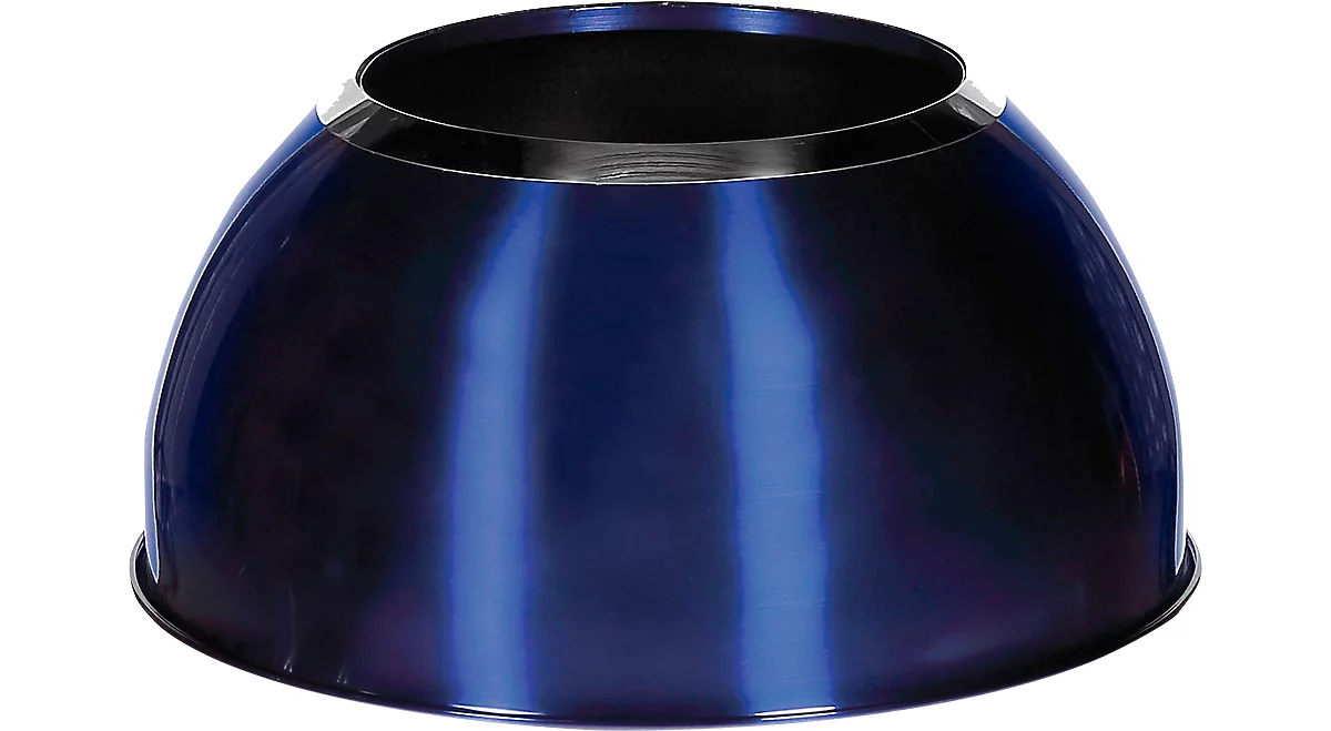 Colector de residuos Orgavente de acero inoxidable, volumen 40 l, redondo, ø 380 x Al 740 mm, para interior, azul