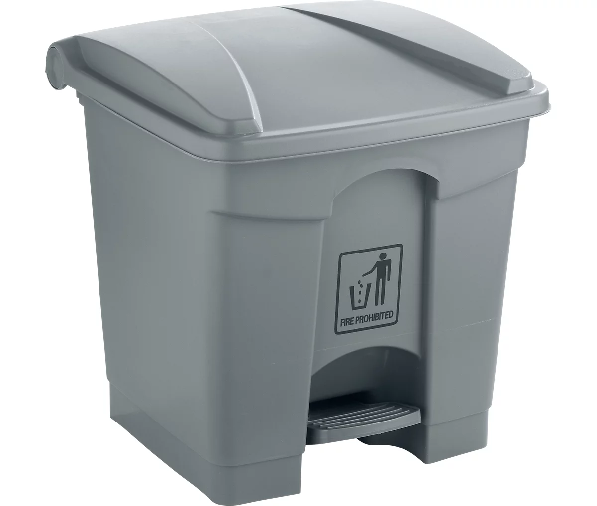 Colector de residuos reciclables, 30 l, gris