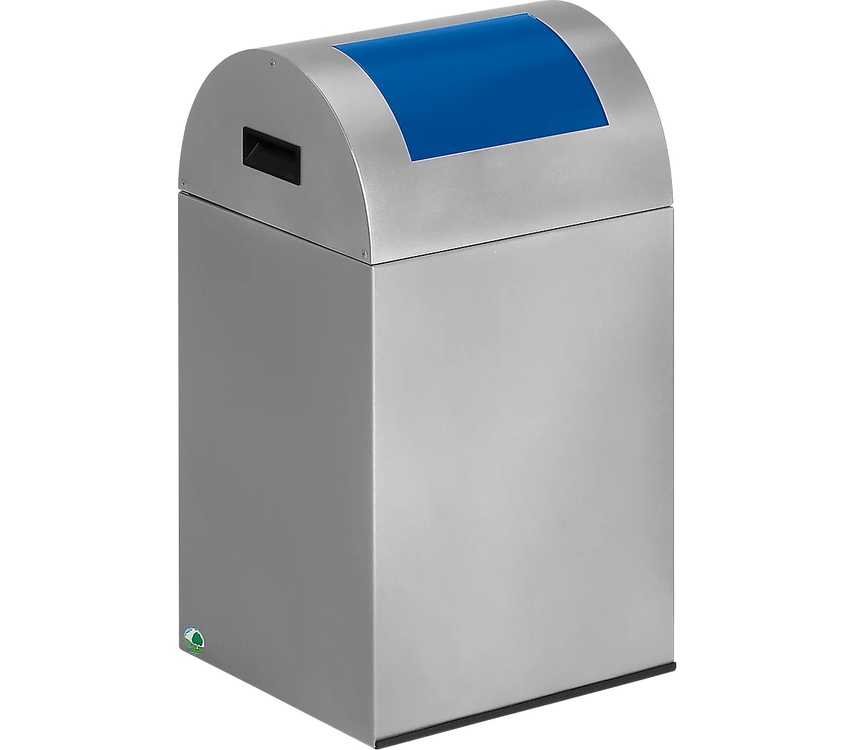 Colector de residuos reciclables autoextinguible 40R, plata/azul