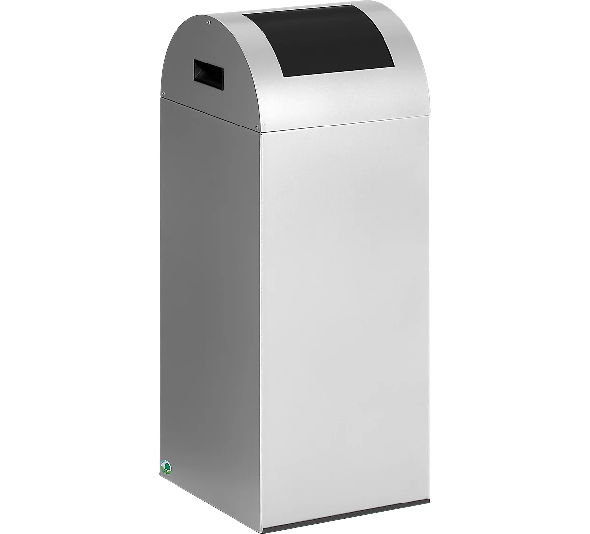 Colector de residuos reciclables autoextinguible 55R, plata/antracita