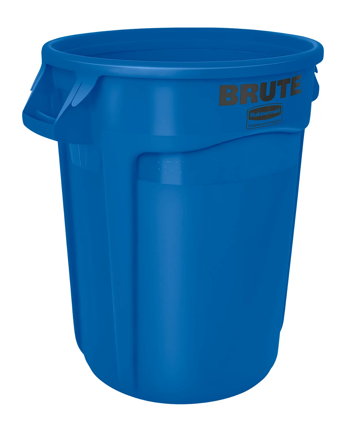 Colector de residuos reciclables, polietileno, redondo, 75 l, azul