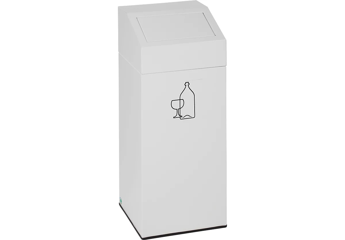 Colector de residuos reciclables VAR, capacidad 45 l, blanco