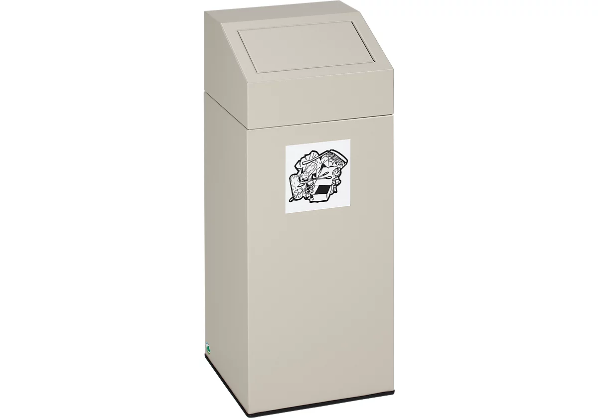 Colector de residuos reciclables VAR, capacidad 45 l, gris