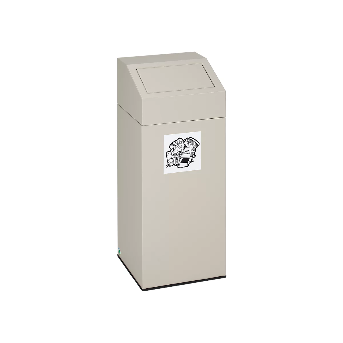 Colector de residuos reciclables VAR, capacidad 45 l, gris