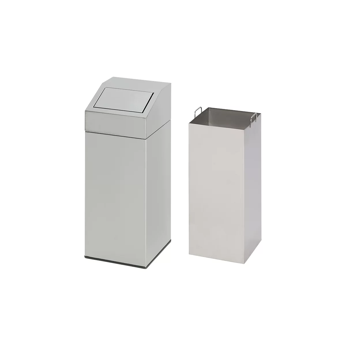 Colector de residuos reciclables VAR, capacidad 45 l, gris