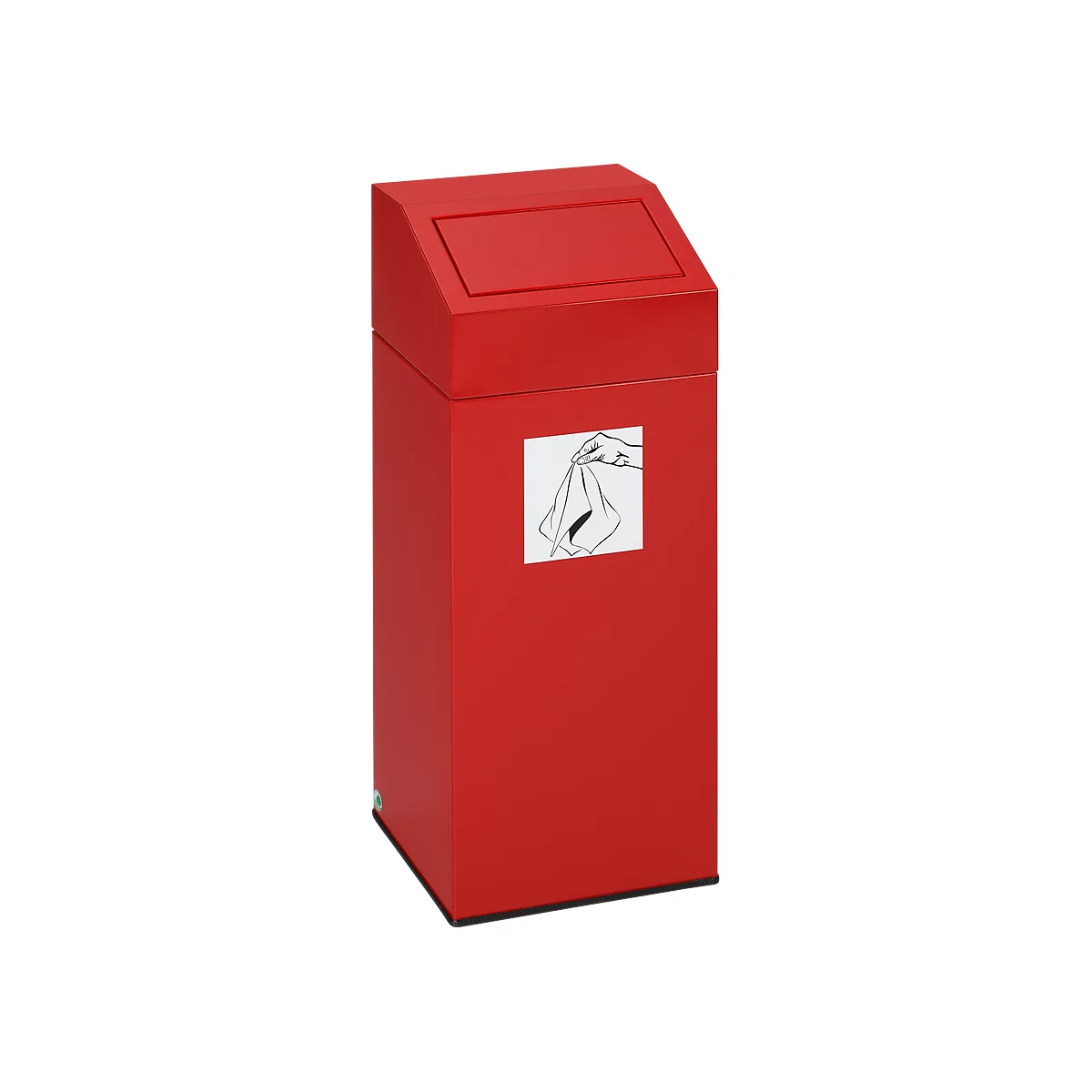 Colector de residuos reciclables VAR, capacidad 45 l, rojo