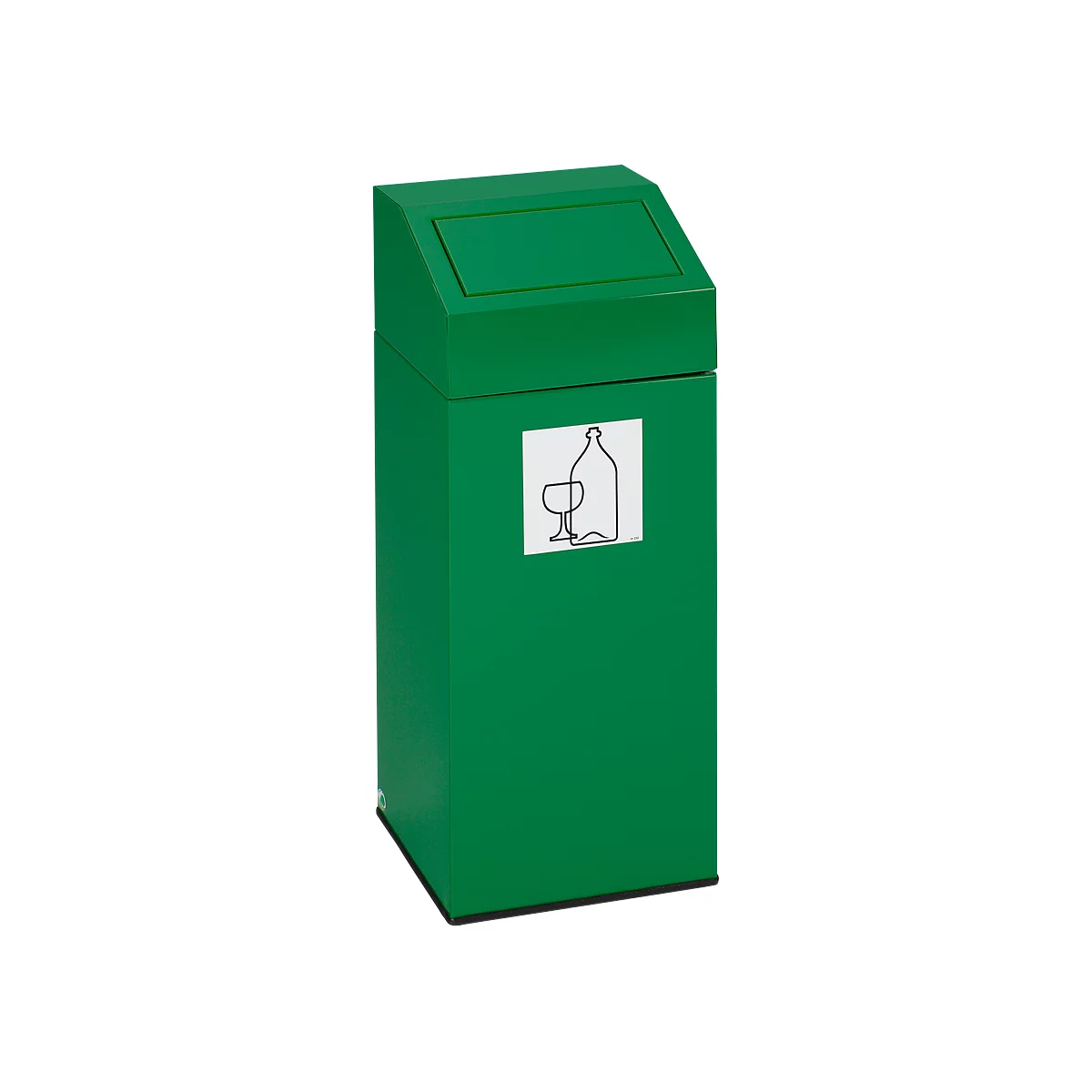 Colector de residuos reciclables VAR, capacidad 45 l, verde