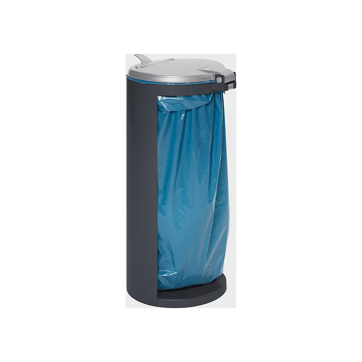 Collecteur de déchets avec ouverture arrière, anthracite, poids 8,75 kg