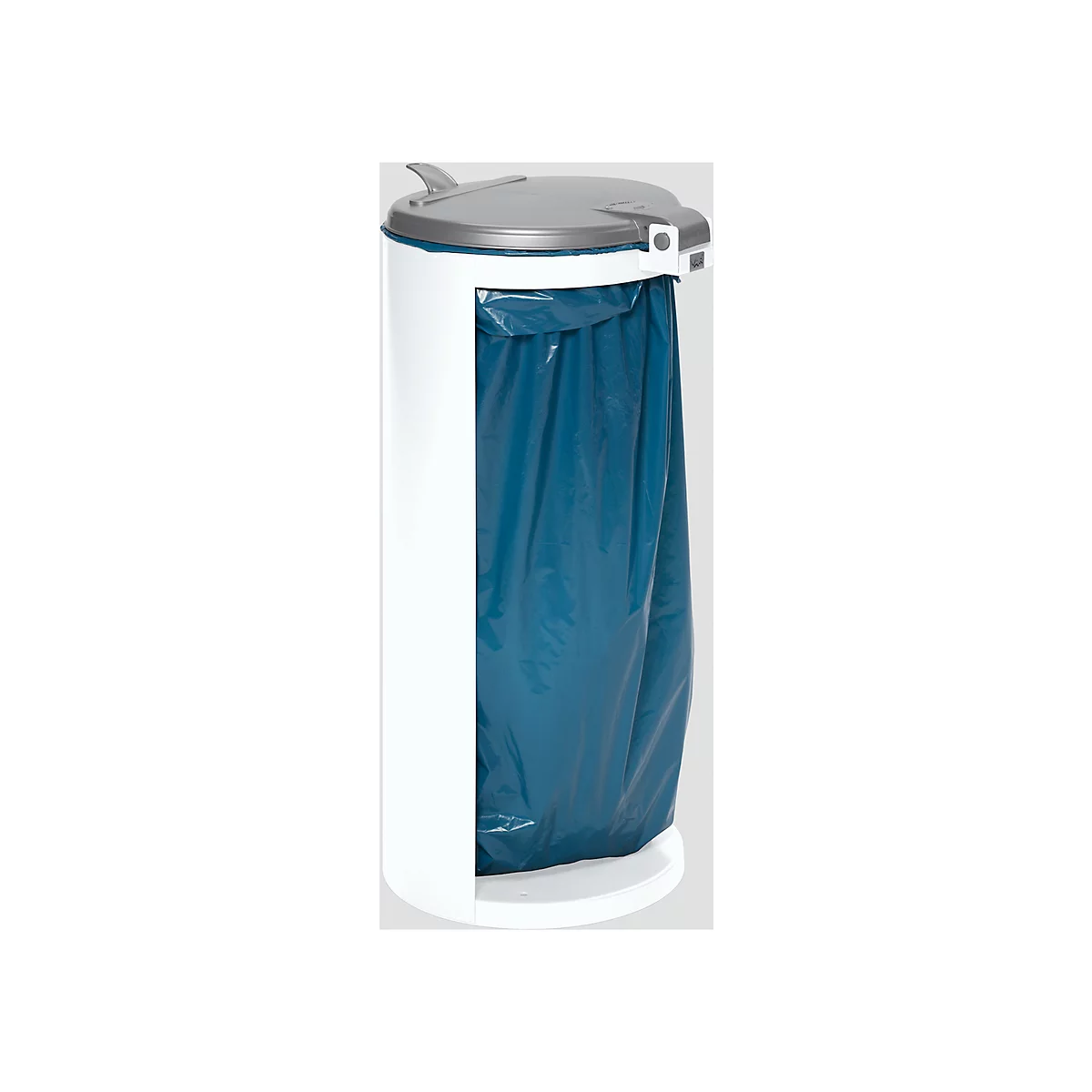 Collecteur de déchets avec ouverture arrière, blanc, poids 8,75 kg
