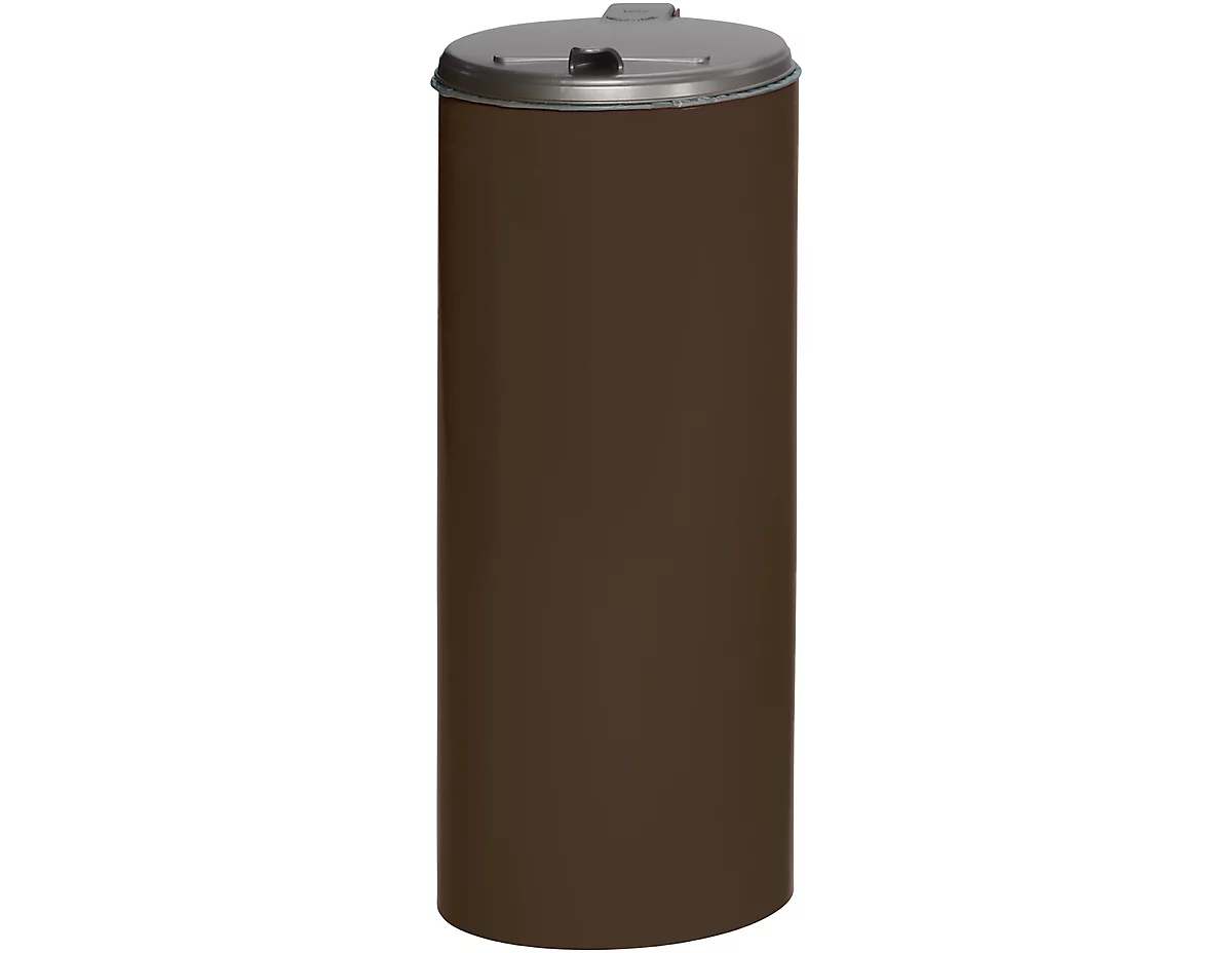 Collecteur de déchets avec ouverture arrière, brun, poids 8,75 kg