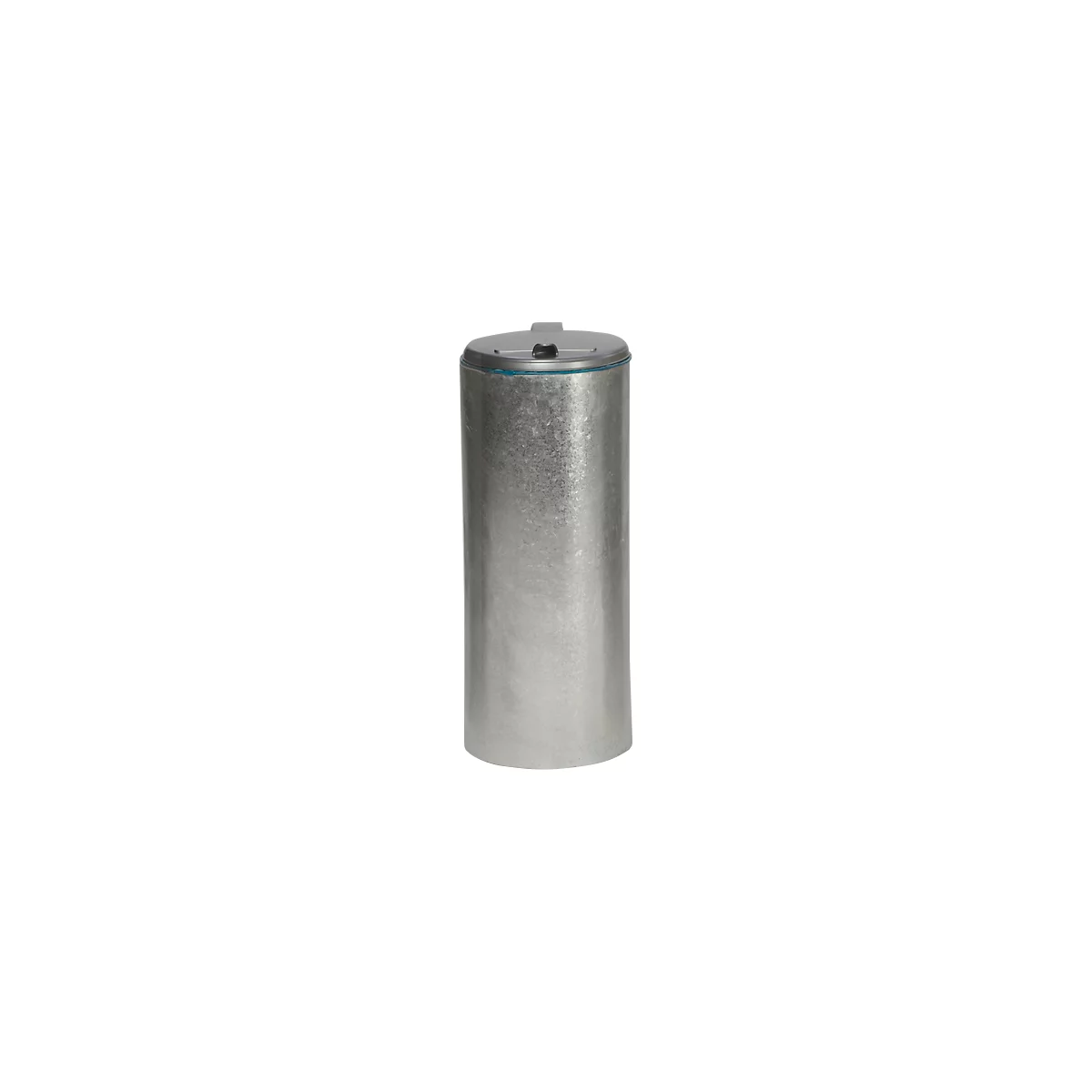 Collecteur de déchets avec ouverture arrière, galvanisé, poids 8,90 kg