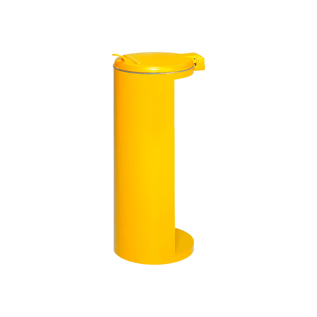 Collecteur de déchets avec ouverture arrière, jaune, poids 8,75 kg