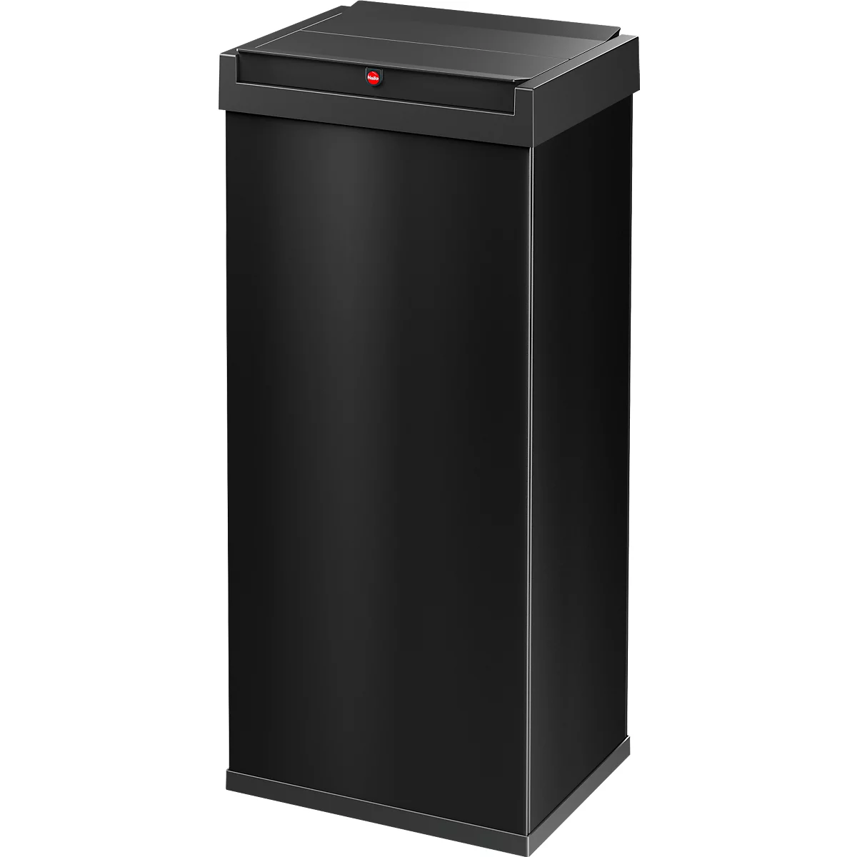 Collecteur de déchets Big-Box Swing XL Hailo, 52 L, rectangulaire, couvercle basculant, tôle d'acier, noir