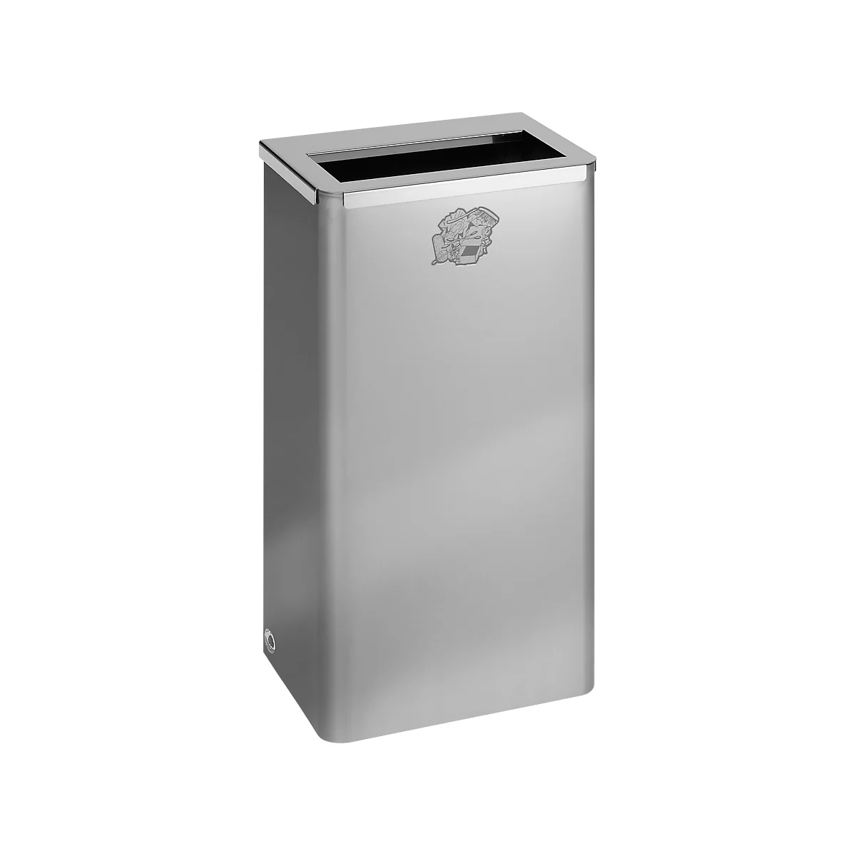 Poubelle murale en acier galvanisé ou en inox, Poubelles d'extérieur