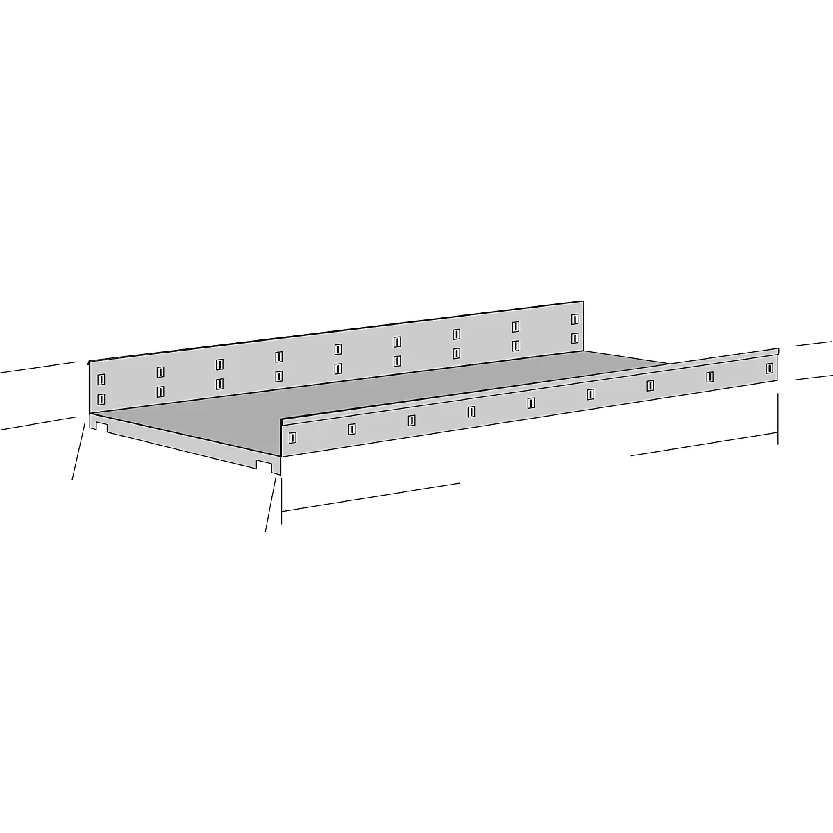 Collecteur, pour rayonnage à cantilever KR 3000