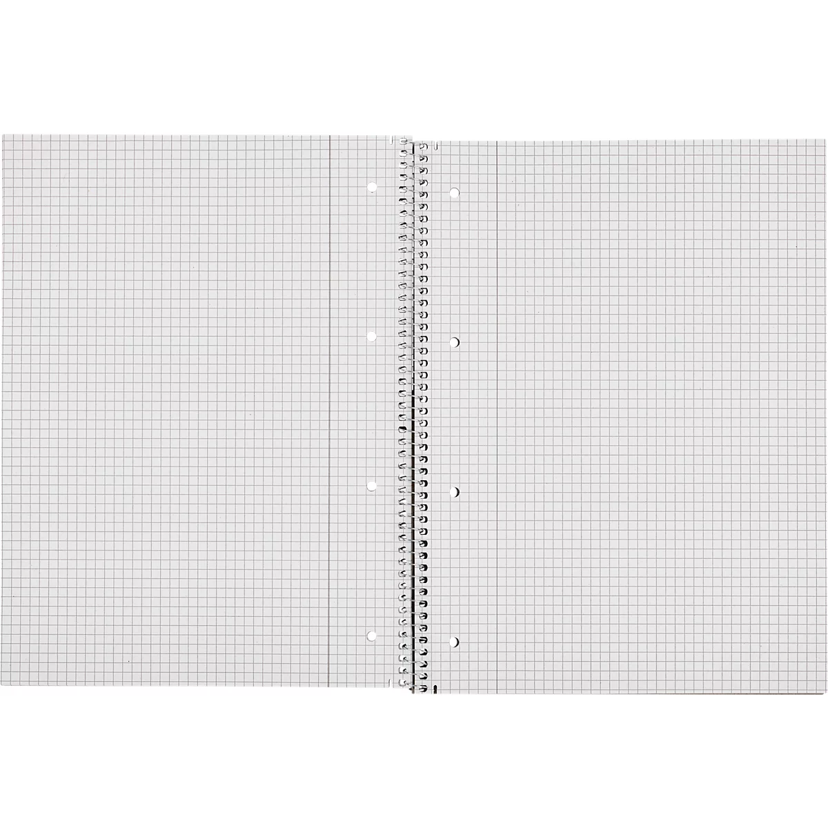 Collegeblock LANDRÉ Recycling, 80 Blatt, DIN A4+, 70 g/m², 4-fach gelocht, Spiralbindung, OPTIK PAPER®, kariert, Rand links, mehrfarbig