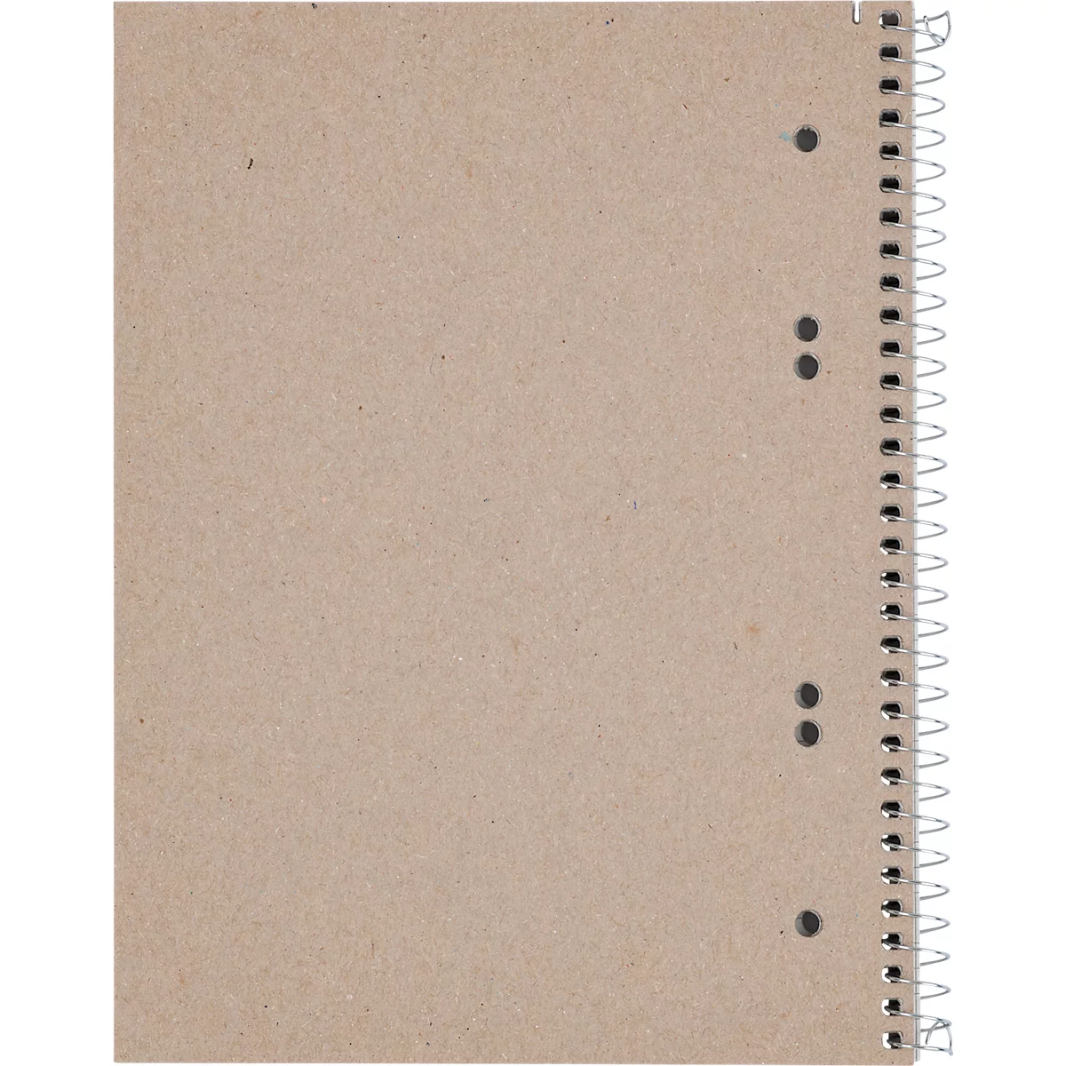 Collegeblock LANDRÉ Recycling, 80 Blatt, DIN A5+, 70 g/m², 6-fach gelocht, Spiralbindung, OPTIK PAPER®, kariert, Rand links, mehrfarbig