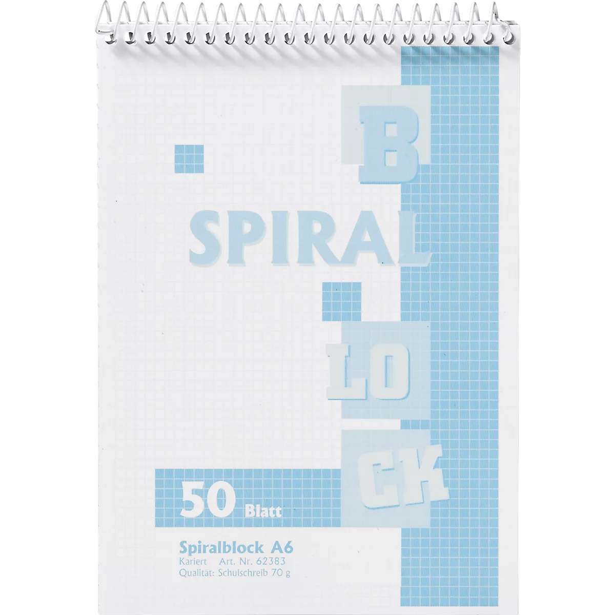 Collegeblok, geruit, 5 stuks, A6