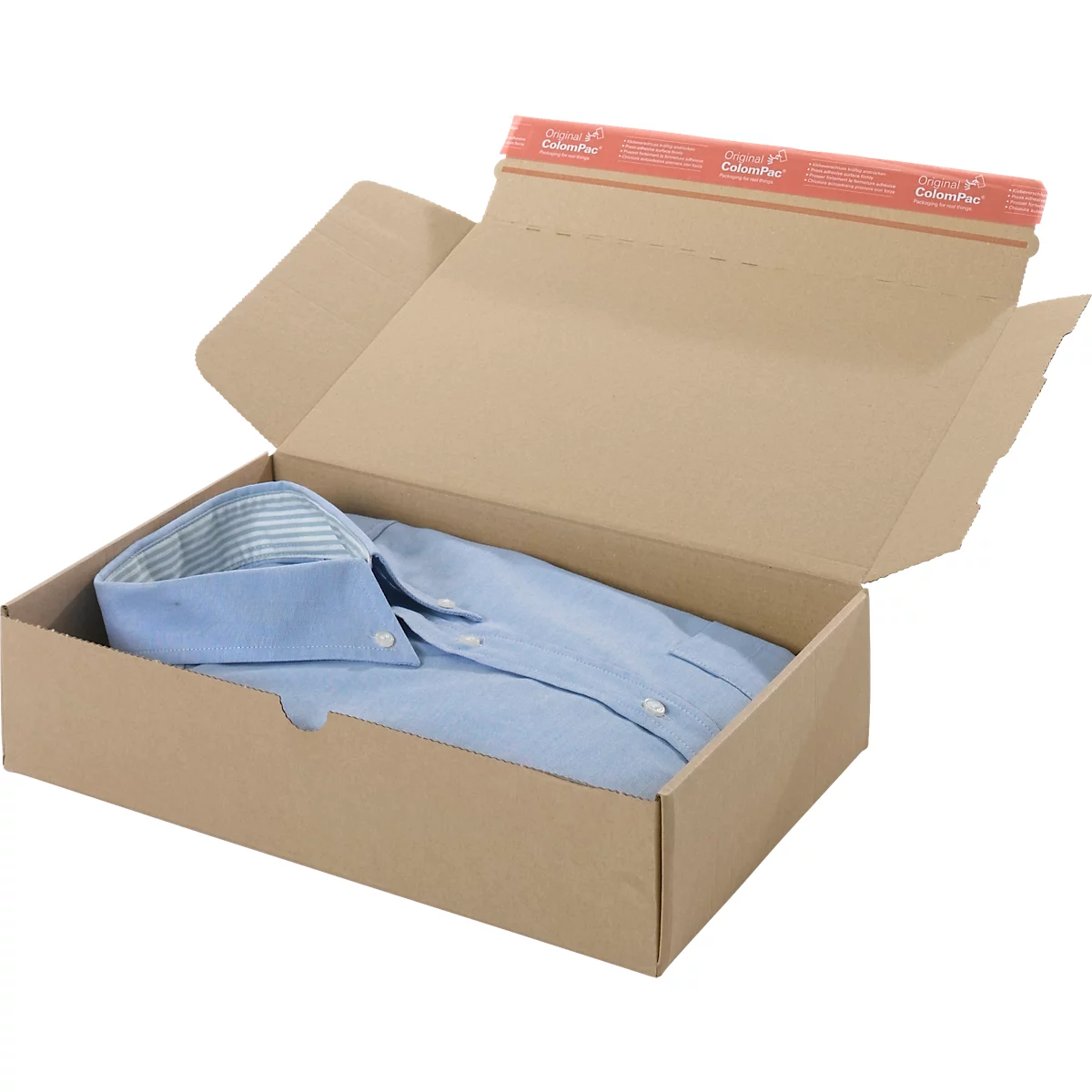 ColomPac E-Commerce Modulbox, 250 x 350 x 80 mm, Selbstklebeverschluss, Maxibrief, 20 Stück, DHL-optimiert