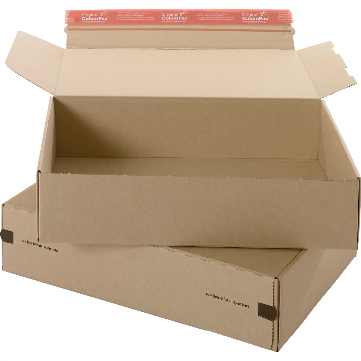 ColomPac E-Commerce Modulbox, 250 x 350 x 80 mm, Selbstklebeverschluss, Maxibrief, 20 Stück, DHL-optimiert