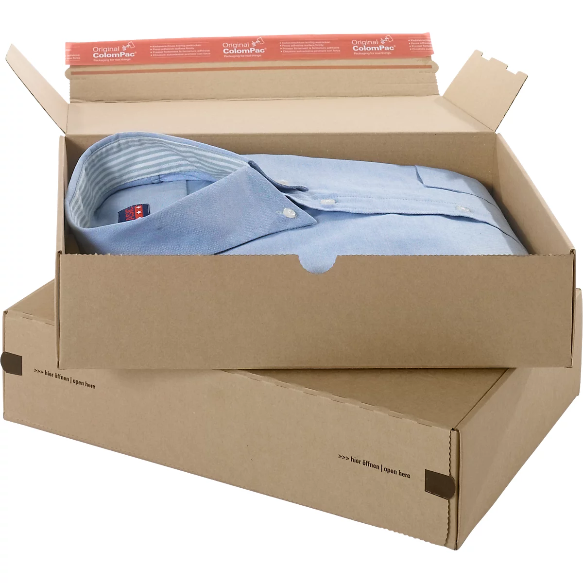 ColomPac E-Commerce Modulbox, 250 x 350 x 80 mm, Selbstklebeverschluss, Maxibrief, 20 Stück, DHL-optimiert