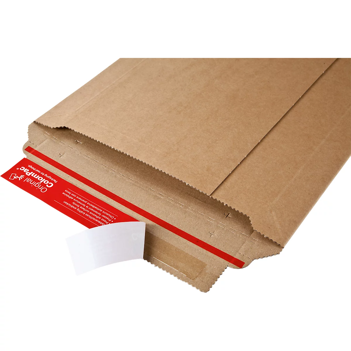 ColomPac verzendzak van golfkarton, geoptimaliseerd voor DHL, 250 x 350 x 80 mm, 20 stuks