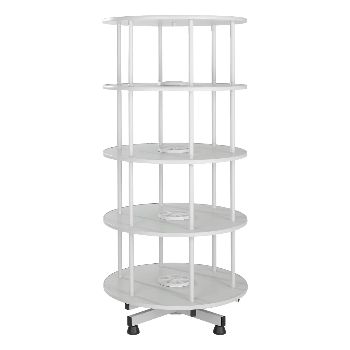 Colonne rotative à 4 étages pour classeurs à levier, sans classeur à levier, H 1660 mm