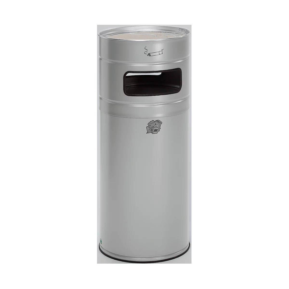 Combi-asbak H 100, zilver