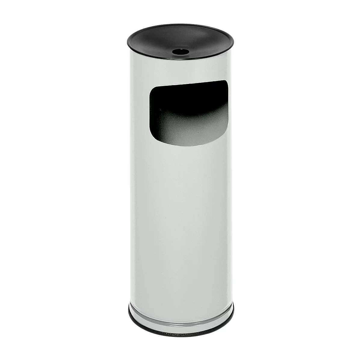 Combi-asbak, H 610 mm, lichtgrijs