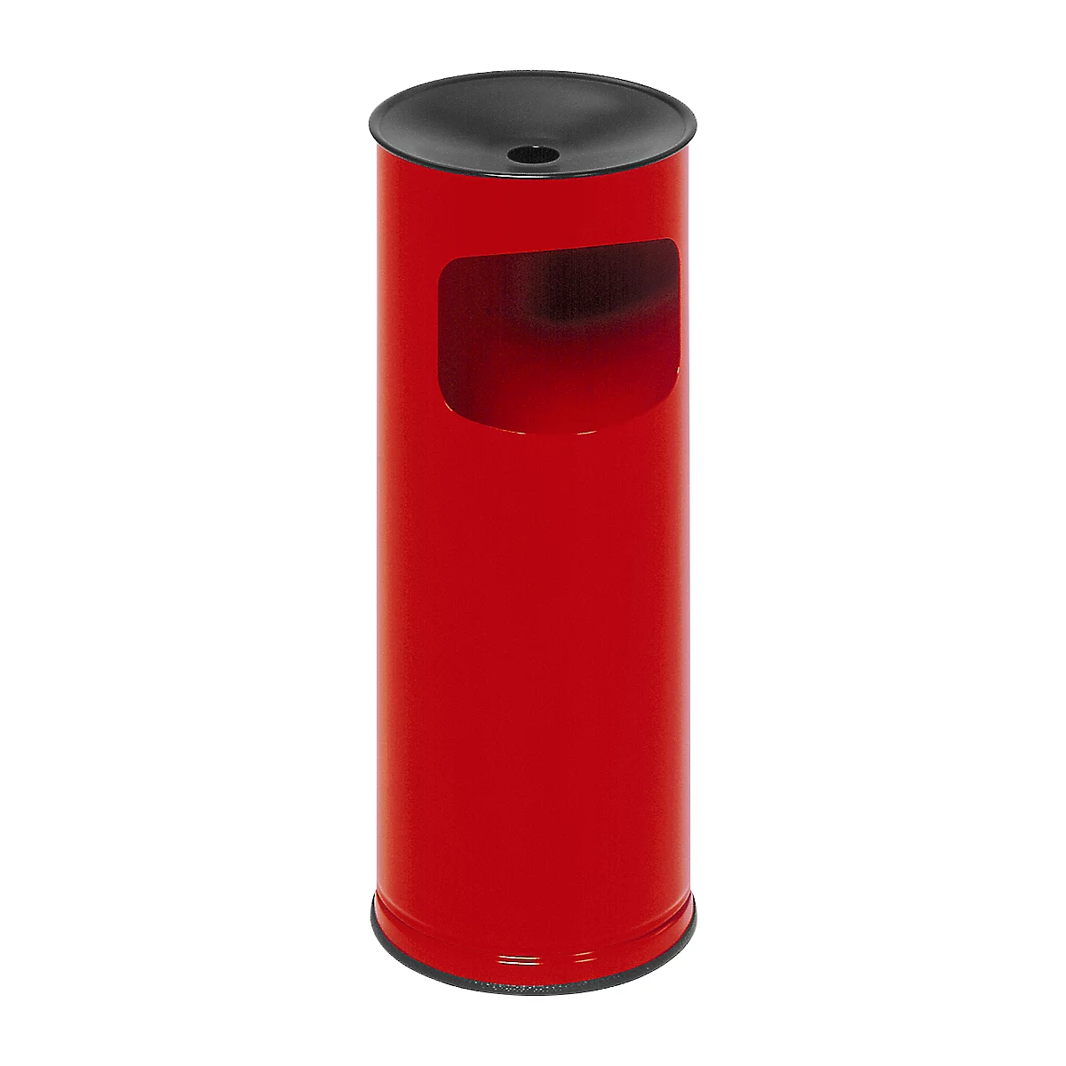 Combi-asbak, H 610 mm, rood