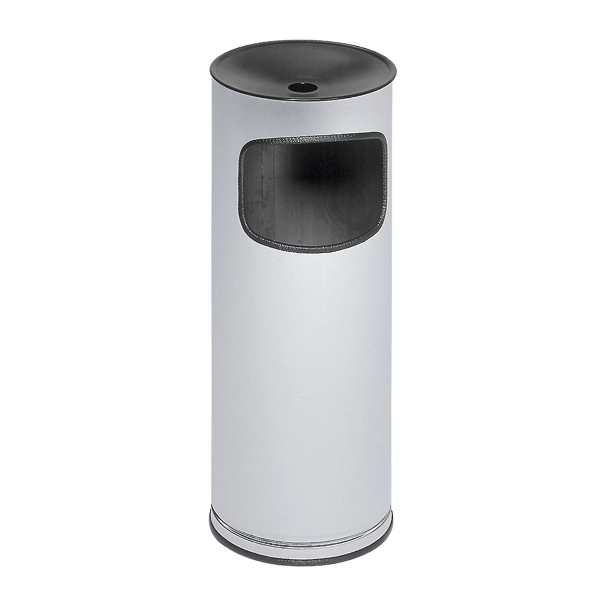 Combi-asbak, H 610 mm, rvs
